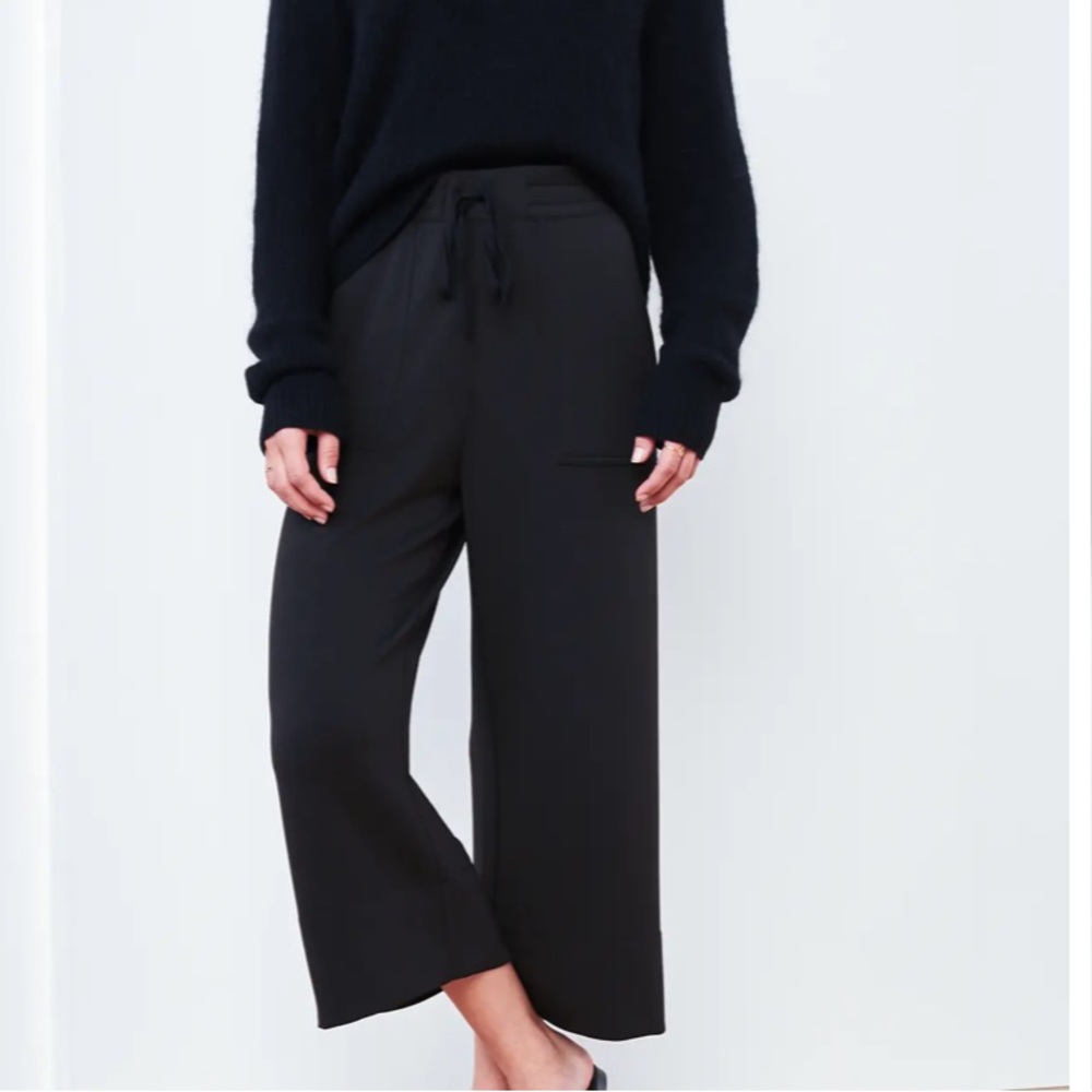 Quince Super Soft Cropped Wide Leg Pants